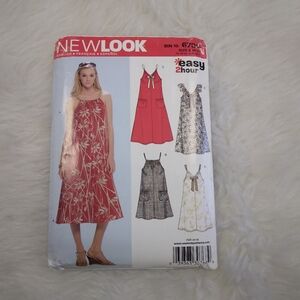 NEW LOOK 6700 SZ 10-22 Easy 2 Hour Dress In 4 Variations And 2 Lengths